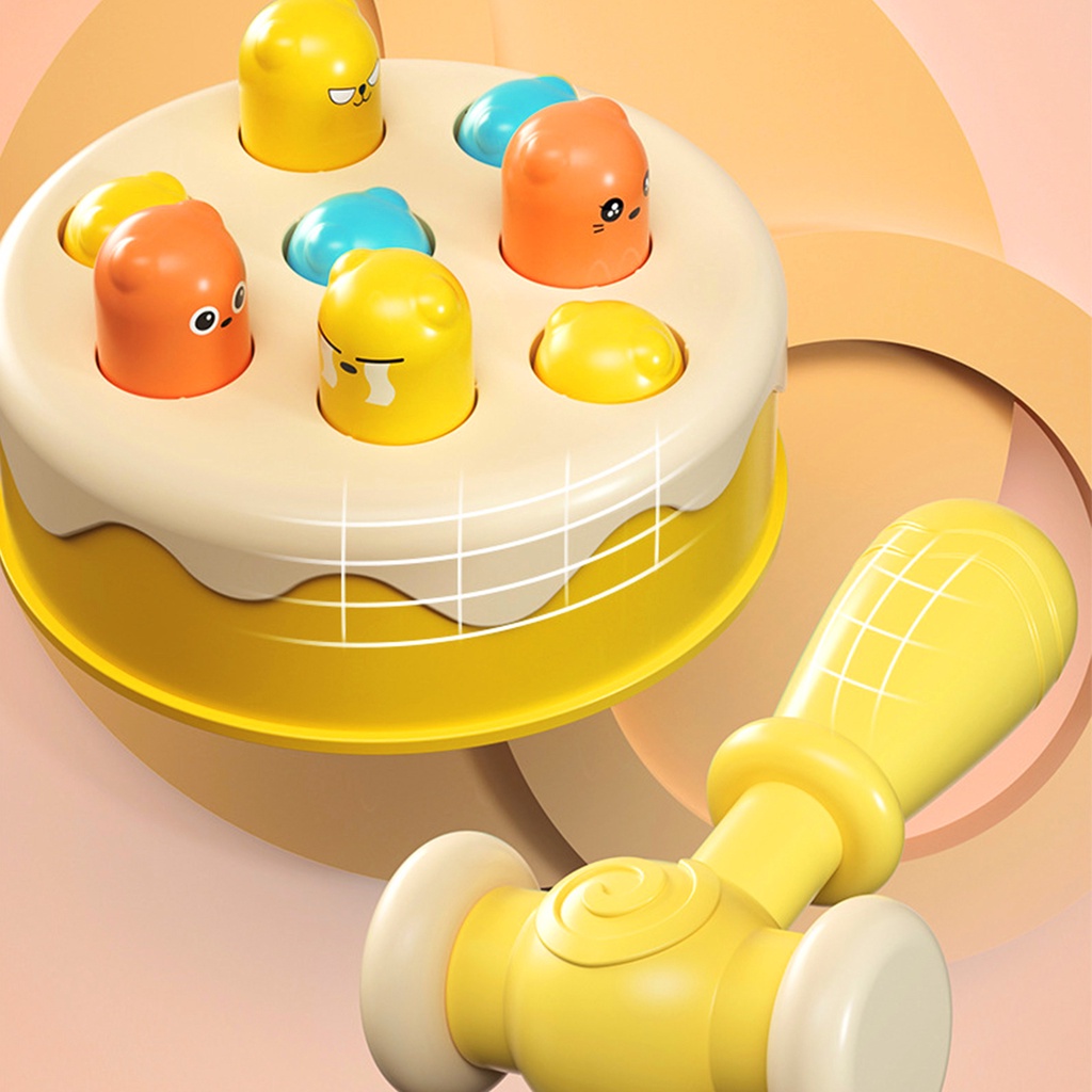 LAHOMIA Set đồ chơi đập chuột tương tác vui nhộn viền mịn đáng yêu dành cho bé trai và bé gái