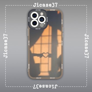Ốp lưng iphone và samsung xiaomi oppo cạnh vuông Jicase Valentine Heart Sign Trái Tim Couple Cặp Đôi 