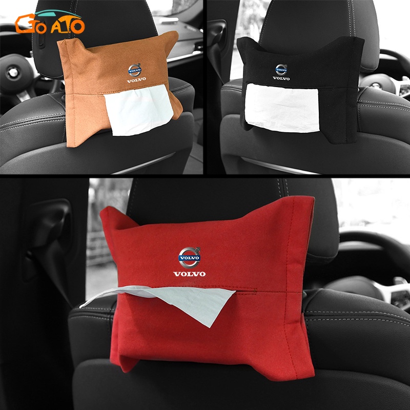 GTIOATO HộP ĐựNg GiấY ĂN Lưng Ghế Xe Hơi TúI Treo Đồ Sau Ghế Ô Tô Hộp Đựng Khăn Giấy Ô Tô HộP ĐựNg GiấY TrêN Xe Ô Tô TúI Treo Sau Ghế Ô Tô Phụ Kiện Xe Hơi Cho Volvo XC60 V90 S60 V60 S90 V50 V40 XC90 XC40