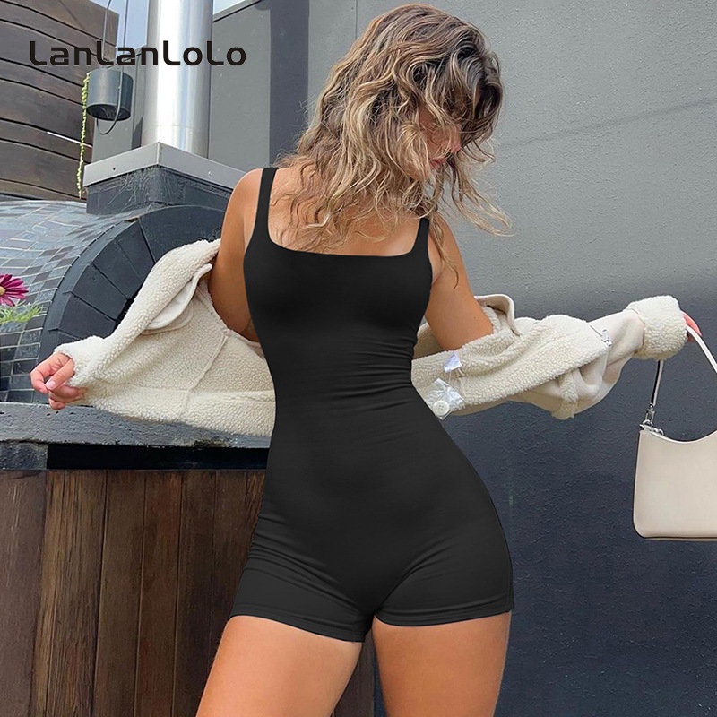 Jumpsuit Hai Dây Hở Lưng Màu Trơn Dáng Ôm Gợi Cảm Thời Trang 2023 Cho Bạn Gái | BigBuy360 - bigbuy360.vn
