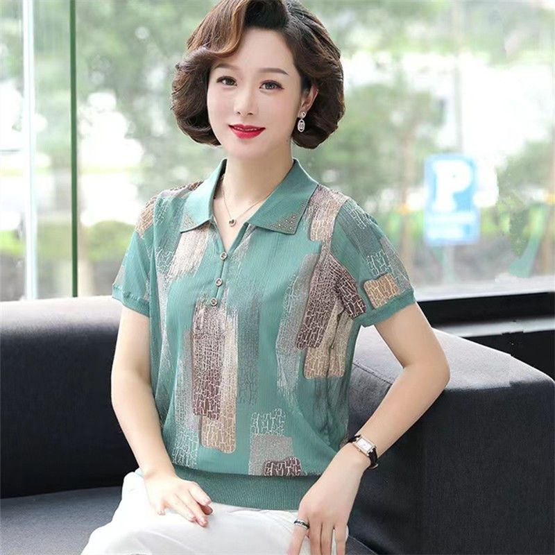 Áo Thun polo Tay Ngắn Dáng Rộng Thời Trang Mùa Hè 2023 Phong Cách Phương Tây Cho Nữ