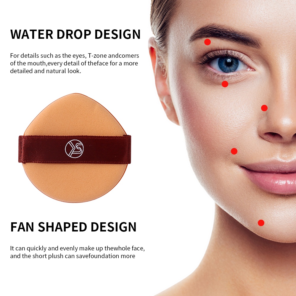 1 Mút Trang Điểm Cotton Mềm Mịn 4 Màu Tùy Chọn