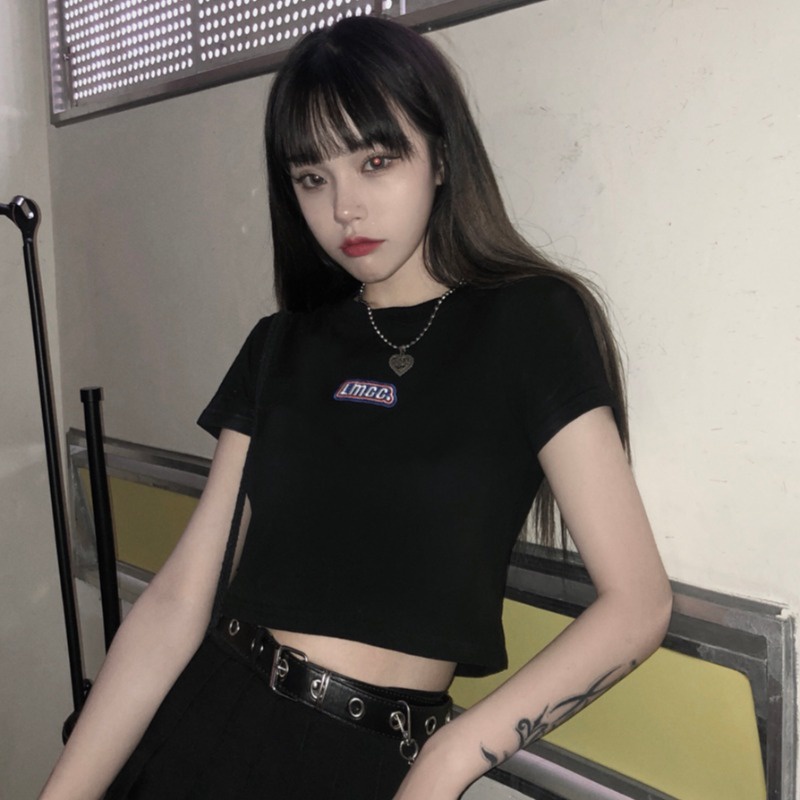 NRVP Áo Thun Tay Ngắn Dáng Ôm In Họa Tiết Thời Trang Đường Phố Hàn Quốc 2023