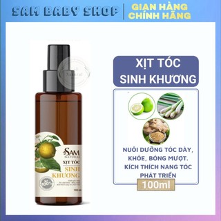 Xịt Dưỡng Tóc Mềm Mượt Sinh Khương Kích Mọc Tóc, Giảm Rụng Tóc, Tóc Mọc Dày và Mượt 100ml (Tặng Kèm Qùa Xinh)