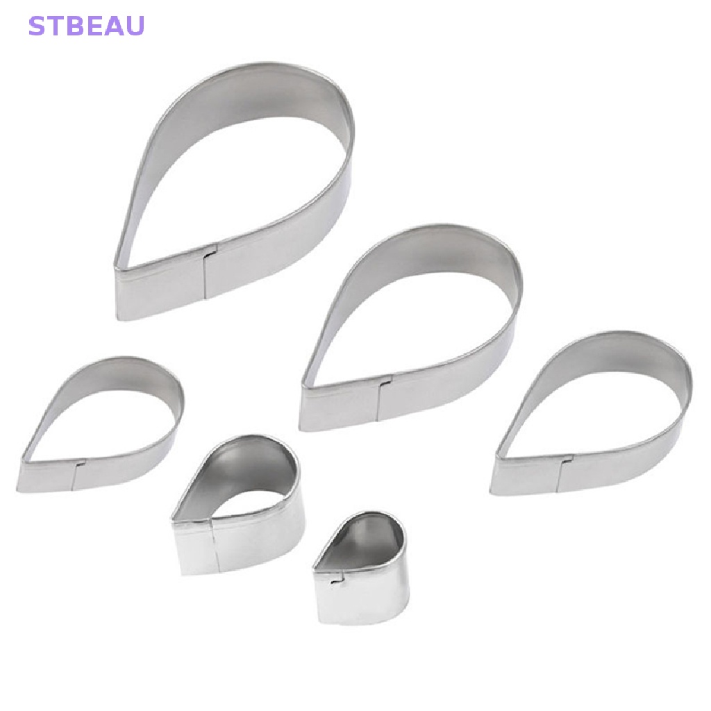 Set 6 Khuôn Cắt Tạo Hình Cánh Hoa Hồng Trang Trí Bánh Tiện Dụng