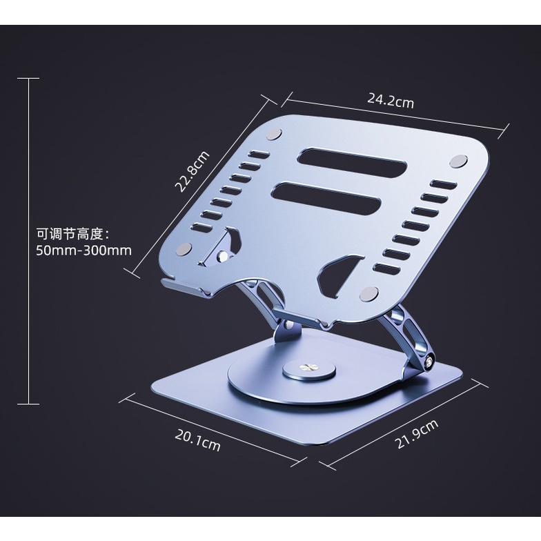 T602, T602G Giá đỡ laptop, Macbook, máy tính bảng iPad chân xoay 360 độ DIGIMIX công thái học