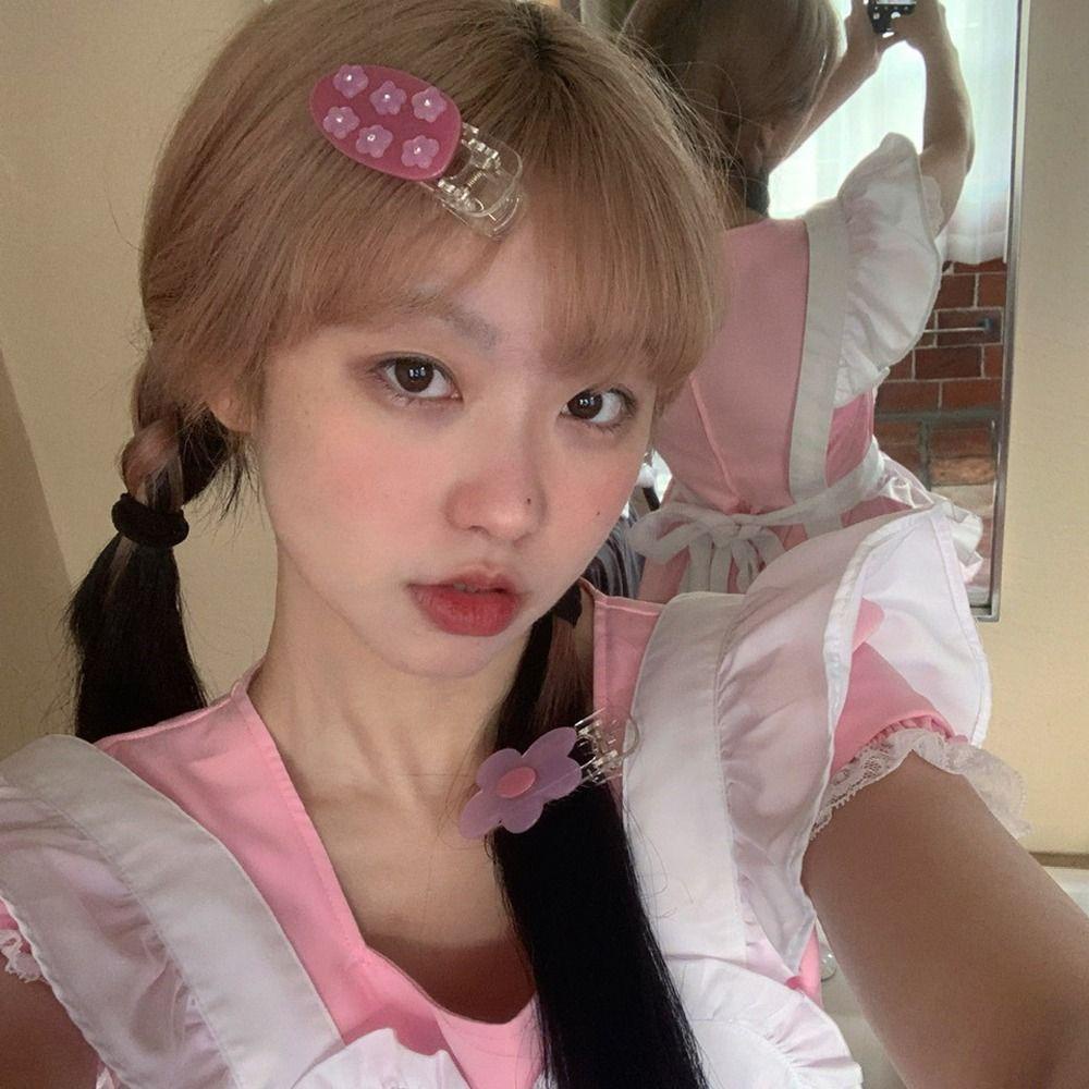 LOMBARD Kẹp Tóc Hình Bông Hoa Xinh Xắn Thời Trang Cho Nữ