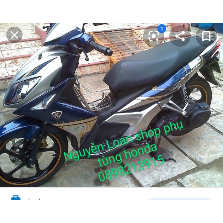 YAMHA - DÀN ÁO XE NOUVO LX NO 4 MÀU XANH BẠC, ĐEN TRẮNG FULL NHỰA MÀU VÀ NHỰA NHÁM HÀNG ZIN CHÍNH - VJC SÀI GÒN