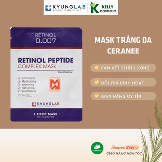 Mặt nạ retinol Kyunglab Hàn Quốc chính hãng,Peptide Complex Mask dưỡng trắng da tái tạo trẻ hóa da, Hộp 3 Miếng