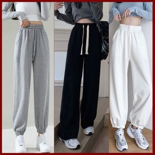 XẢ HÀNG - Quần Ống Rộng Suông Nữ BeeCy Phối Dây Trendy Ullzang Unisex Nam Nữ mã JG003