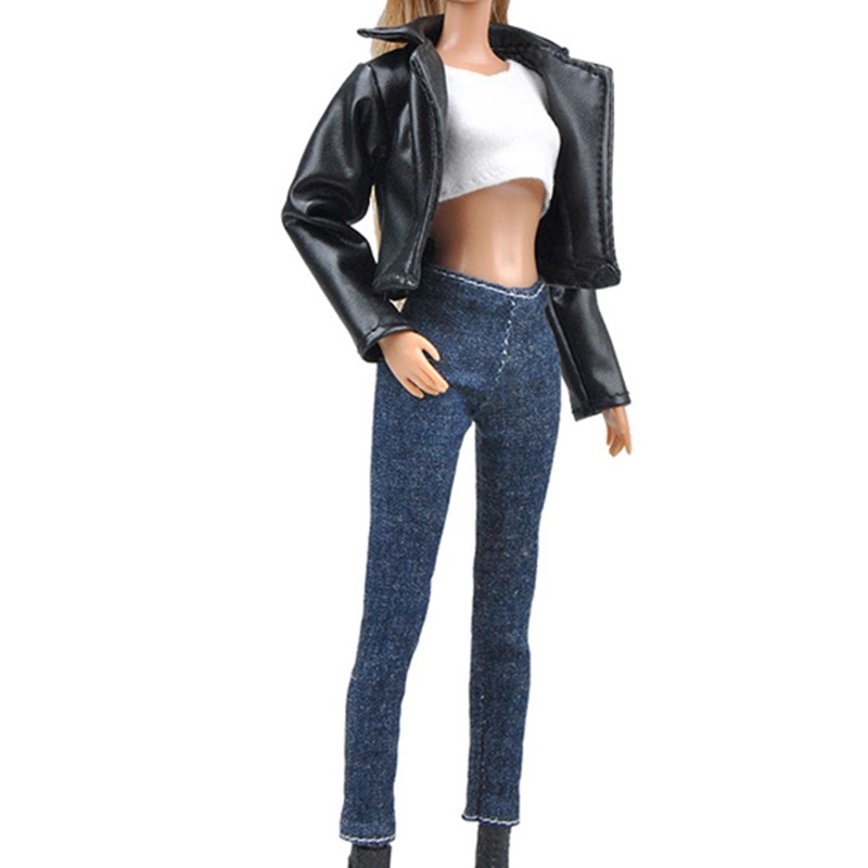 Bộ Đồ Thời Trang Cho Búp Bê Chất Liệu Da Dễ Thương