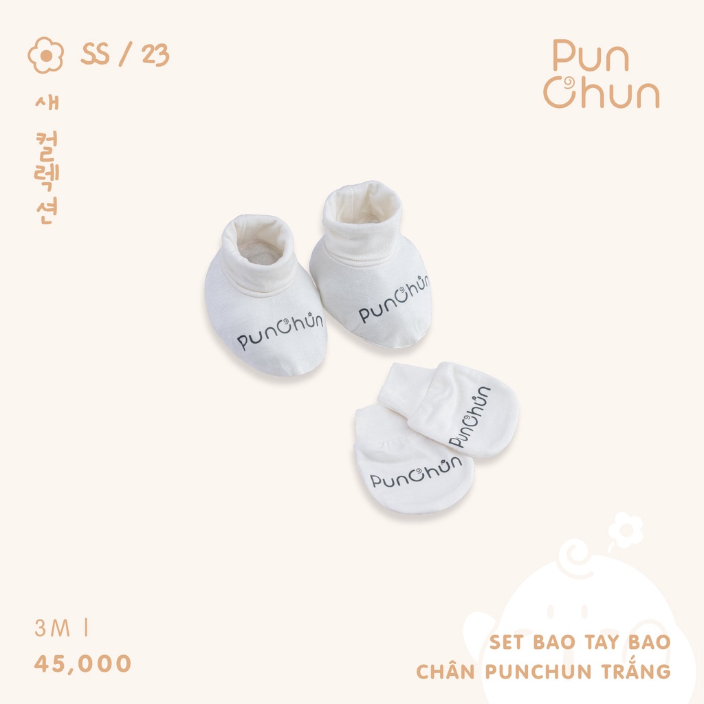 [PUNCHUN] Set bao tay bao chân cho bé sơ sinh Punchun