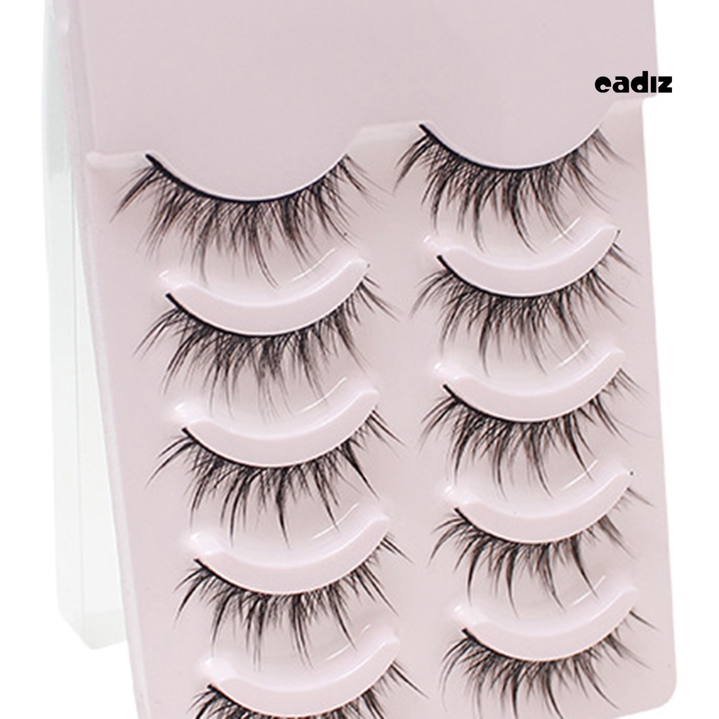 Set 5 Cặp Lông Mi Giả Không Gây Kích Ứng Tự Nhiên 7 Phong Cách Chuyên Dụng Trang Trí Sinh Viên