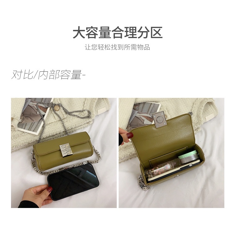 Túi Đeo JASMIN NOIR Chéo Da PU Hình Gối Phong Cách Retro Thời Trang Cho Nữ