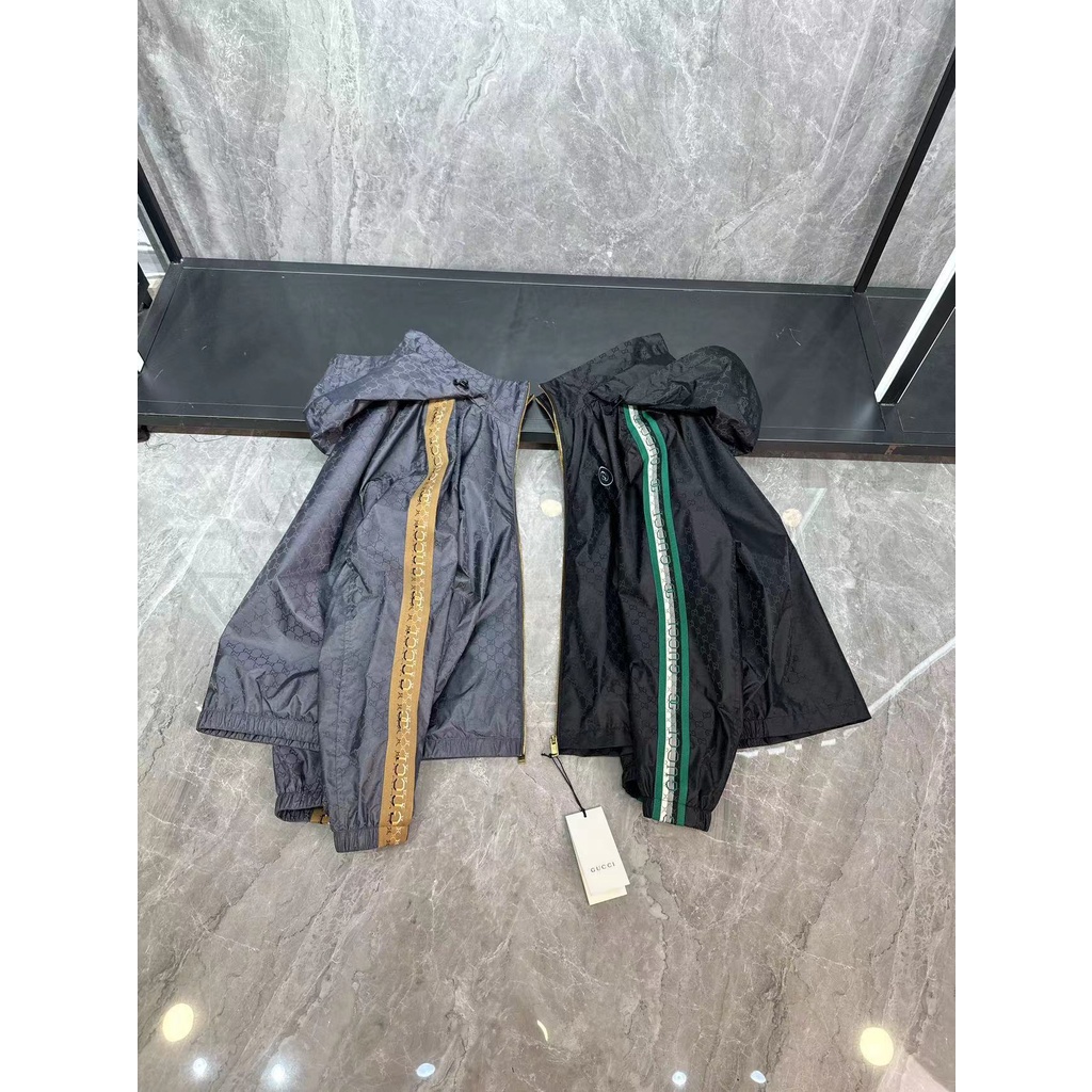 Áo khoác gió nam thời trang cao cấp Gucci GC GG họa tiết độc đáo, phong cách thời thượng
