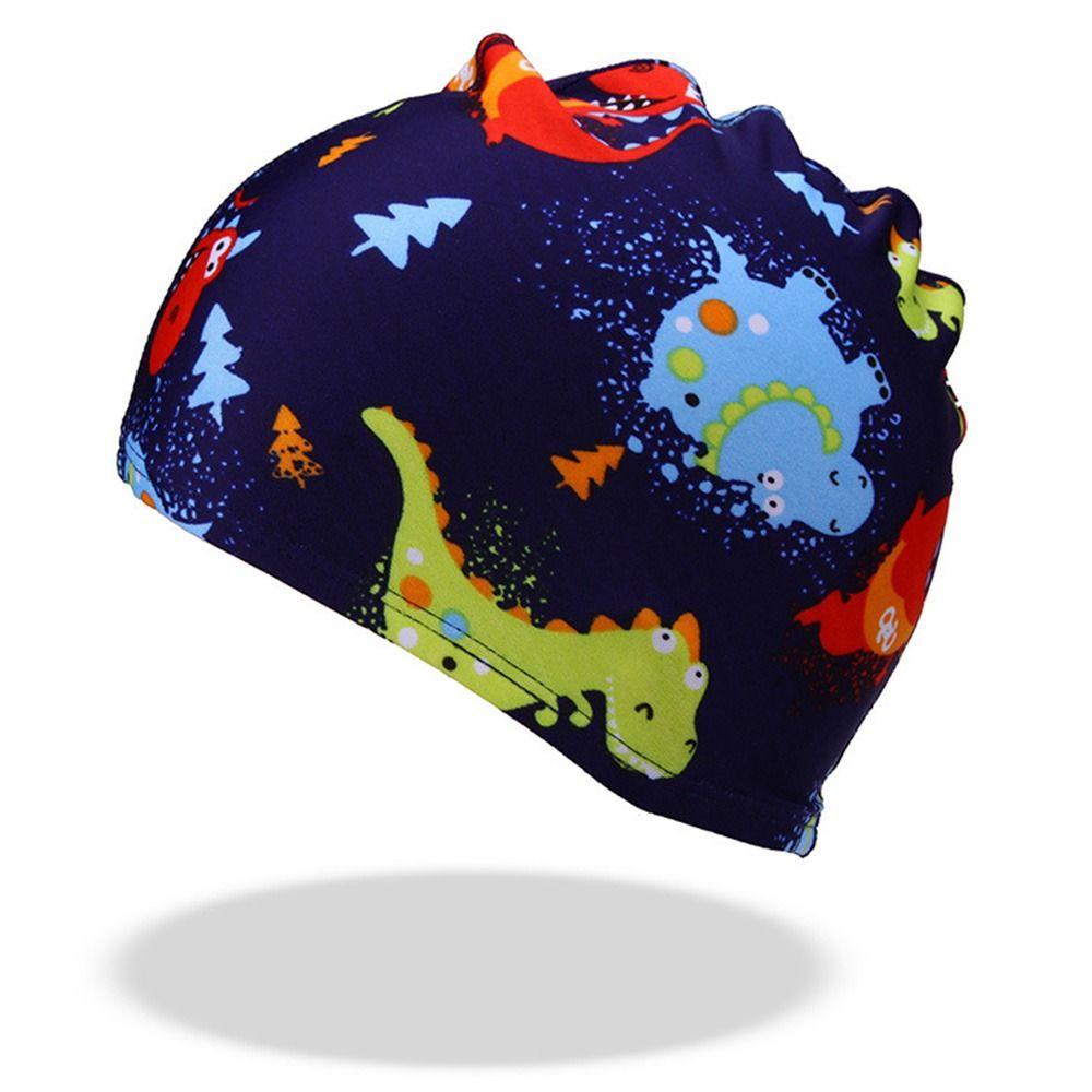 Mũ Bơi Turban Nylon Co Giãn Xếp Ly Che Tai Khi Chơi Thể Thao Dành Cho Trẻ Em