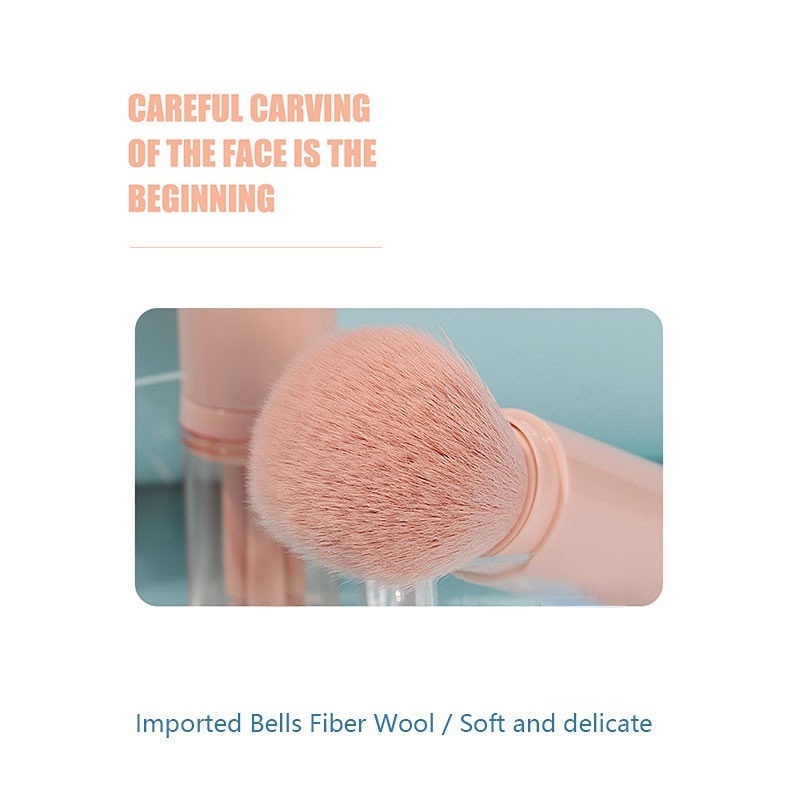 Bộ Cọ Trang Điểm Cá Nhân Mini 4 Cây - Cọ Make Up Tiện Lợi  RYVN