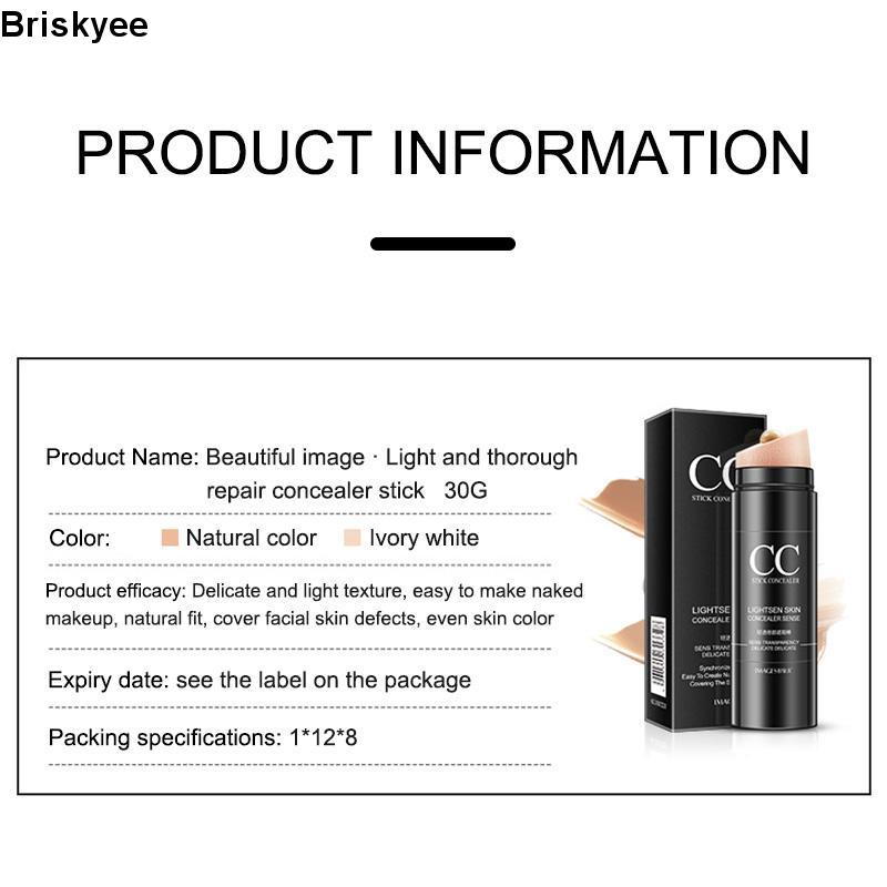 🎶 Thỏi kem nền CC che khuyết điểm kháng nước làm sáng màu da
