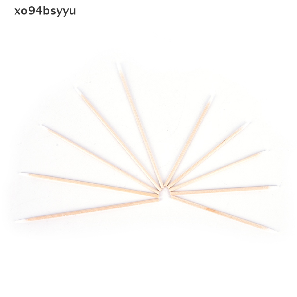 Set 100 Tăm Bông Xo94Bsyu 100X Tay Cầm Bằng Gỗ Dùng Trong Xăm Mình