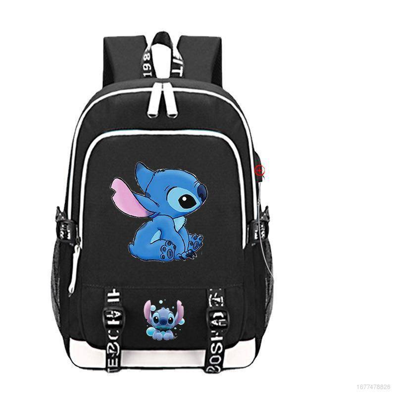 Balo Cỡ Lớn Thoáng Khí Chống Thấm Nước In Hình Stitch Thời Trang Cho Nam Và Nữ