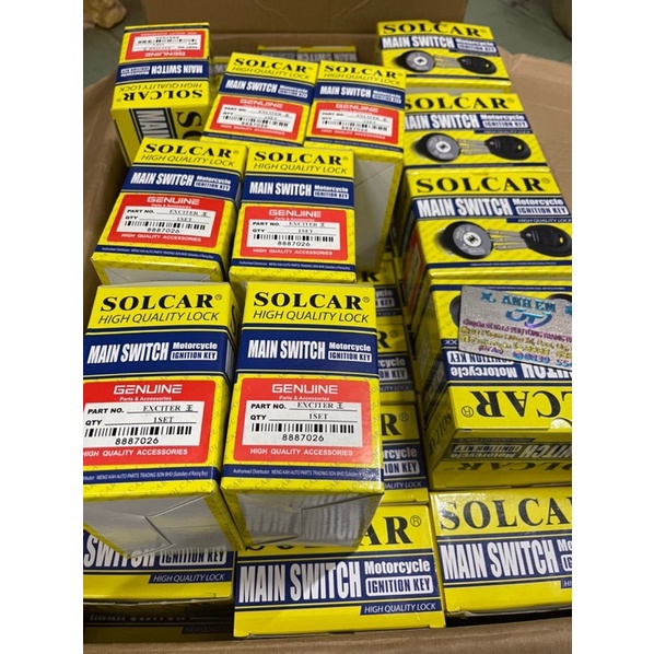 Ổ Khoá SOLCAR 6 Cạnh Exciter / Wave / Dream / Fu / RS ////