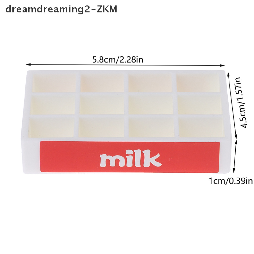 1 Giỏ Đựng Chai Sữa / Chai Rượu Màu Trắng Thu Nhỏ 1: 12 Dùng Trang Trí Nhà Búp Bê