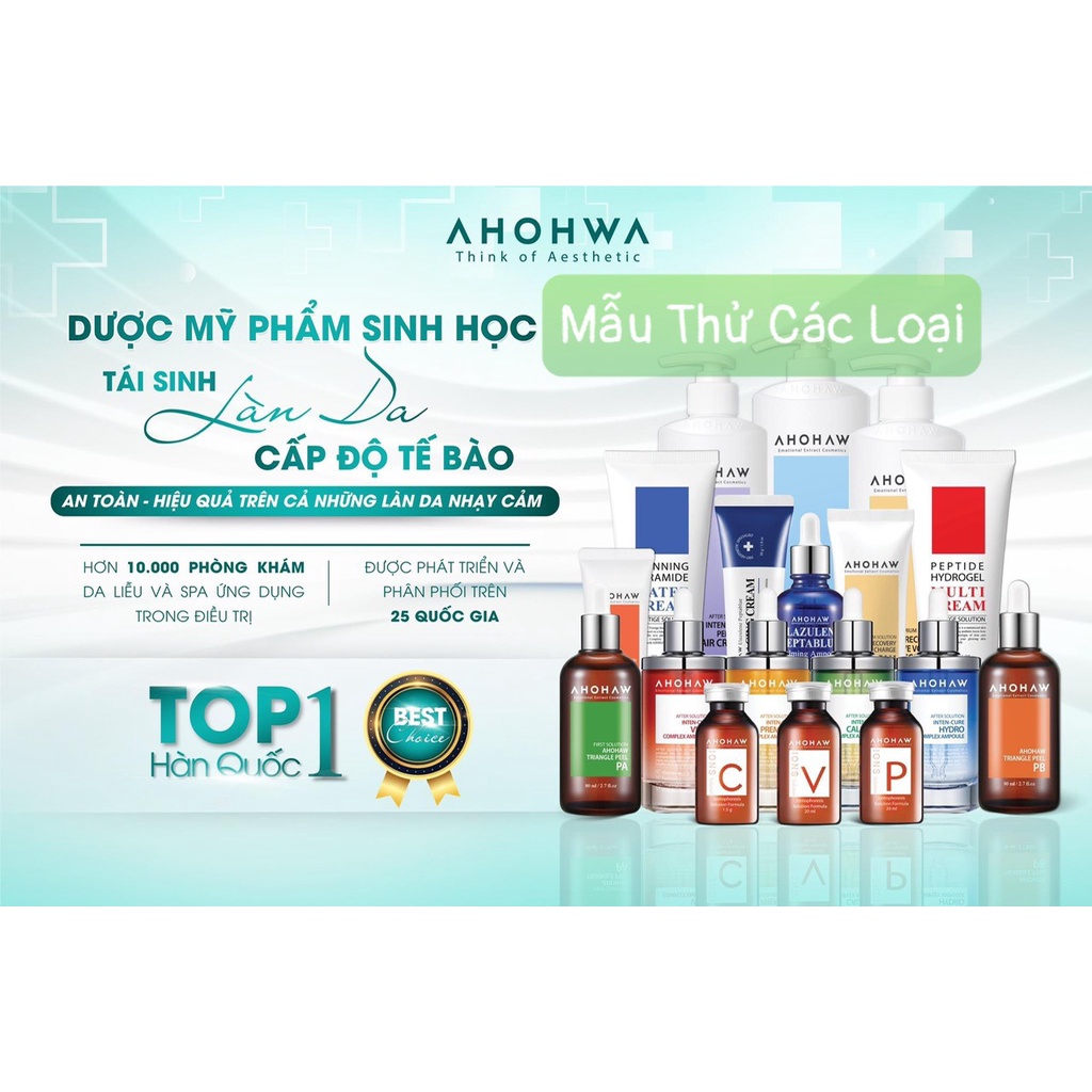 ☘10ML-20ML LỌ SHOP - serum, kem dưỡng, phục hồi Ahohaw Hàn Quốc