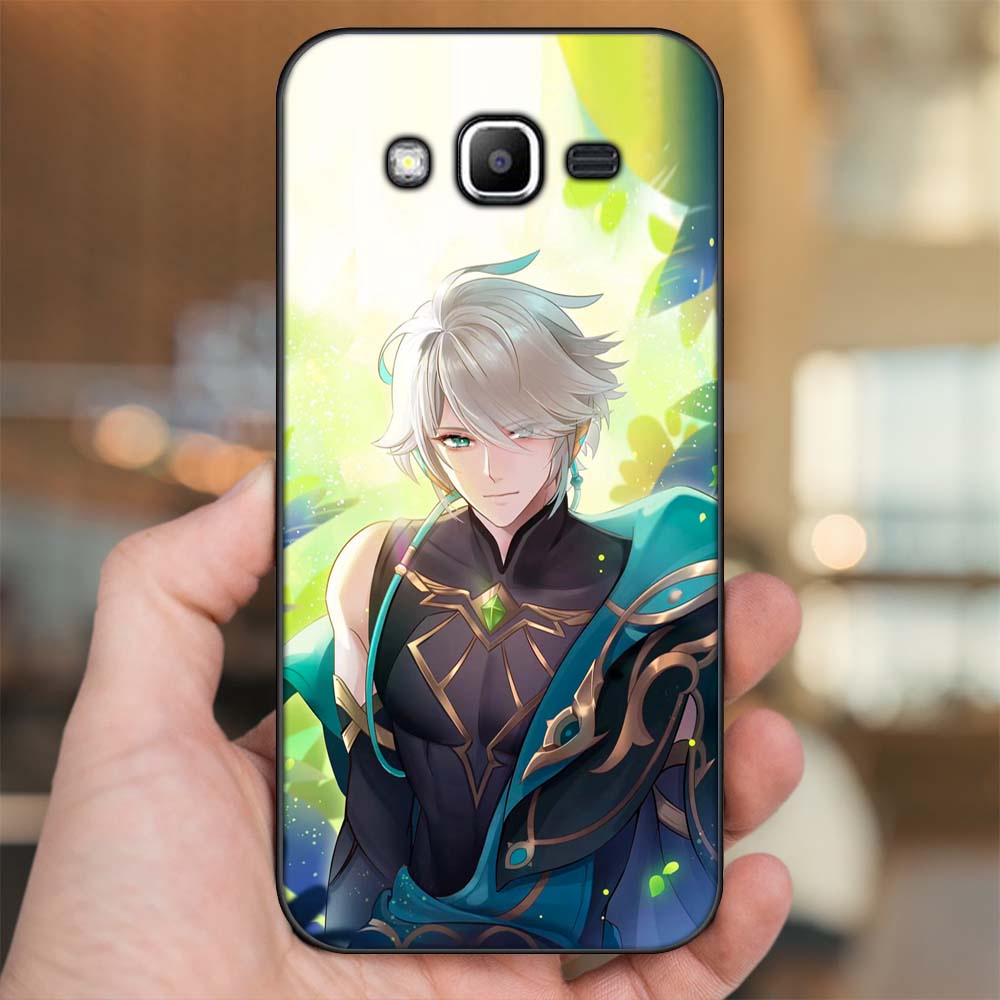 Ốp lưng Samsung J2 Prime, J3 2016, J5 2015 viền đen in hình Alhaitham Genshin Impact
