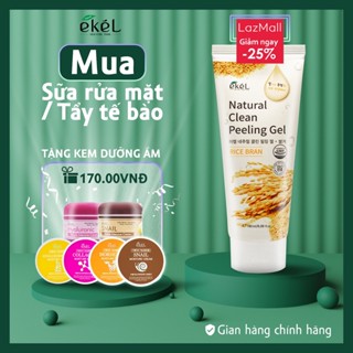 Tẩy tế bào chết gạo Ekel Natural Clean Peeling Gel Rice Bran 180ml  + Tặng 1 kem dưỡng da Ekel bất kỳ