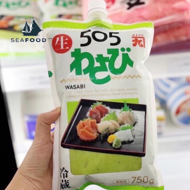 Mù tạt tươi Nhật Bản, hàng chuẩn. Túi 750g-Dạng Tuýp, chiết lẻ 50g/hộp