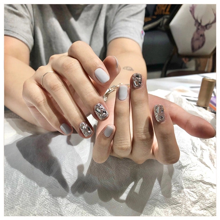 Khay Mix 3 Loại Đá Nail Chân Bằng, Chân lưới Và Đá Khối Chân Vàng Trang Trí Móng ANGELICA CBDKCL