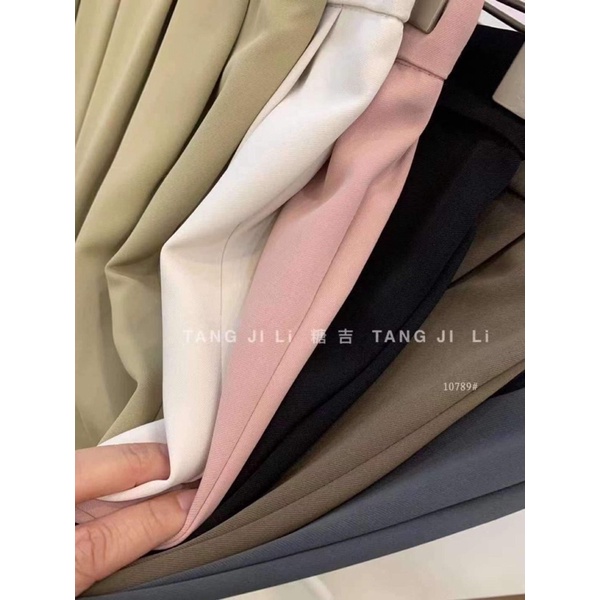 10789 CHÂN VÁY XẾP LY DÀI NHIỀU MÀU