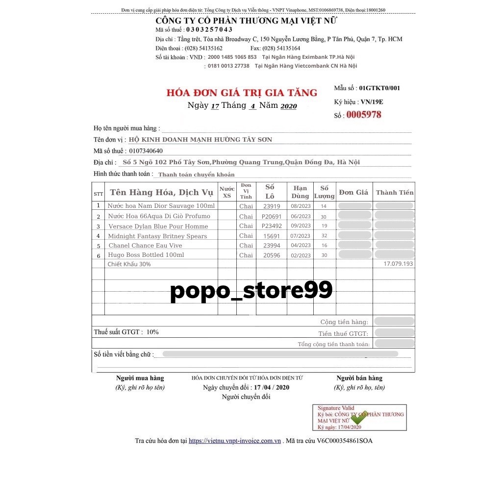 Nước hoa dầu thơm nam Sauvage EDT 100ml full box