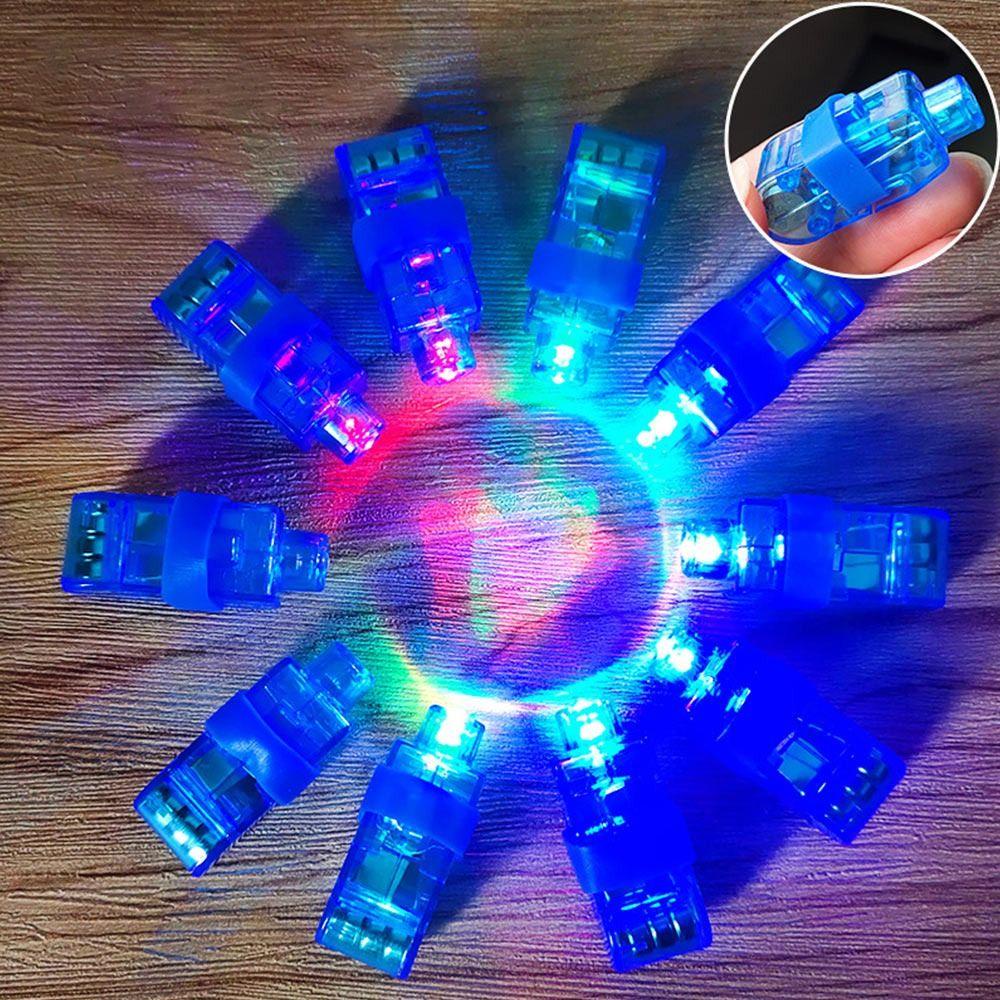 Set 10 / 20 Đèn LED Đeo Ngón Tay Họa Tiết Hoạt Hình Trang Trí Tiệc
