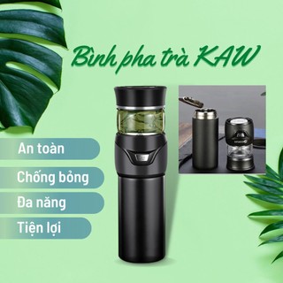Bình pha trà kaw 450ml, bình pha trà kiêm giữ nhiệt đa năng, dễ mang đi tiện lợi, hàng nhập khẩu chính hãng
