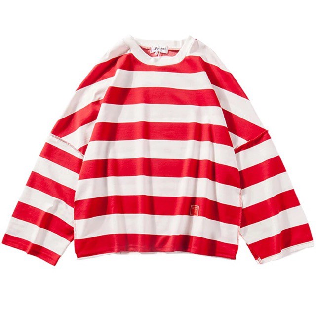 Áo thun thu đông dài tay kẻ sọc ulzzang