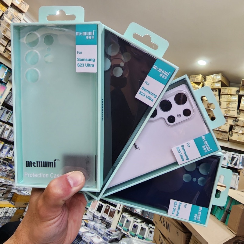 Samsung S23, Plus, Ultra, S22 Ultra_Ốp lưng Memumi lụa siêu mỏng 0,3mm nhám chống Vân tay cao cấp