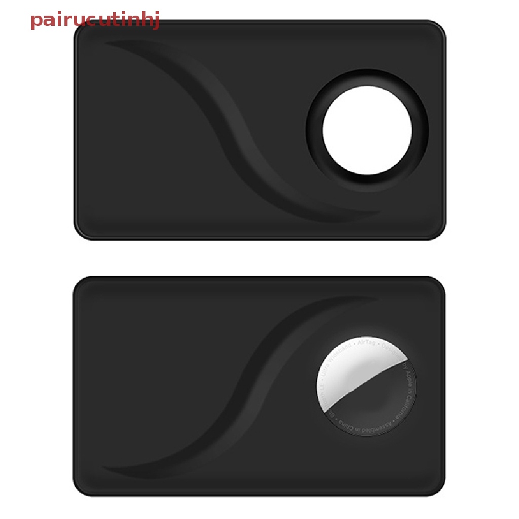 1 Cặp Bao Da Điện Thoại Dạng Ví Có Ngăn Đựng Thẻ Cho AirTag