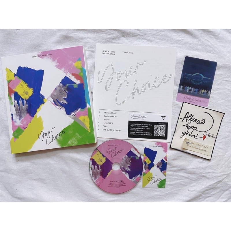 Seventeen 8th Mini album Your Choice đã khui seal, gồm photocard