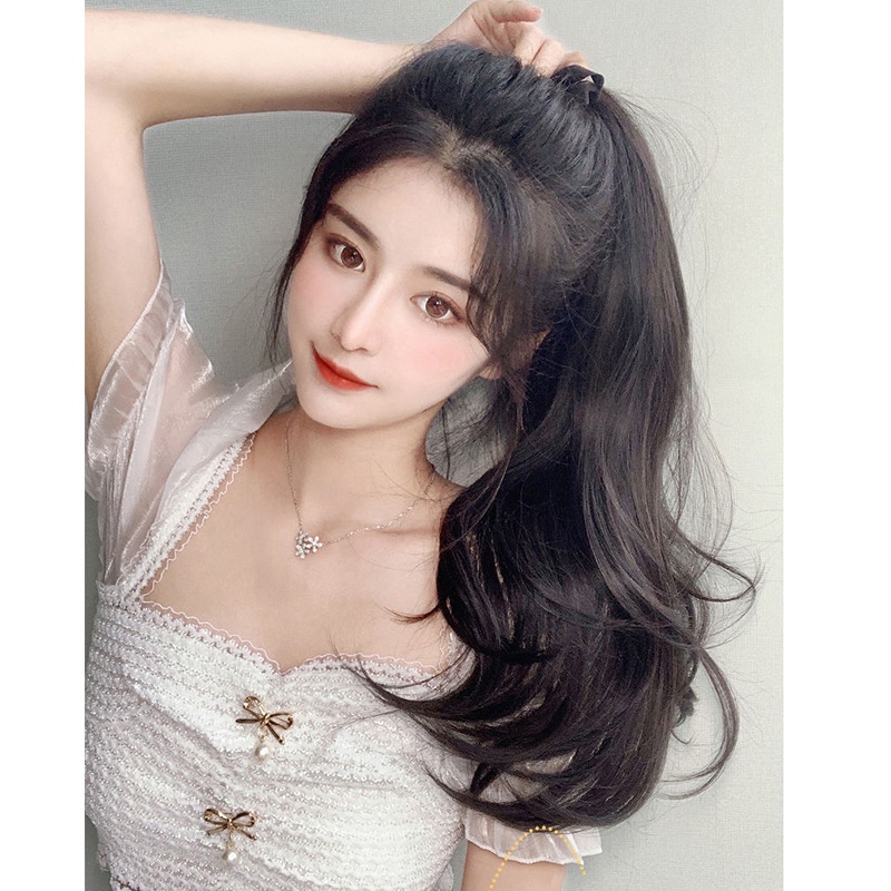 Tóc Giả Đuôi Ngựa 18 Inches Xoăn Dài Thời Trang Dành Cho Nữ