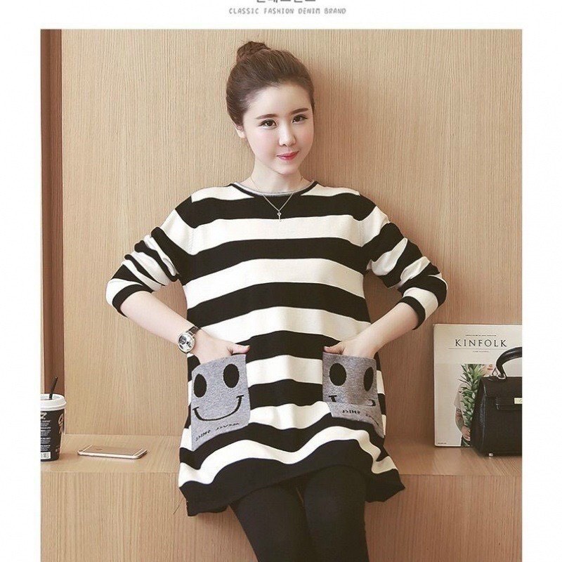 Áo Bầu tay dài ,Hàng coton 100% ♦️Hàng loại 1 ♦️kiểu dáng dài ♦️freesize 45kg-68kg