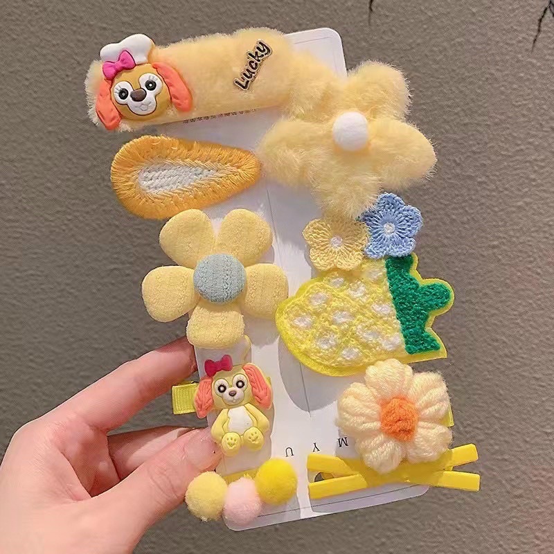 Set kẹp cho bé đủ màu dễ thương