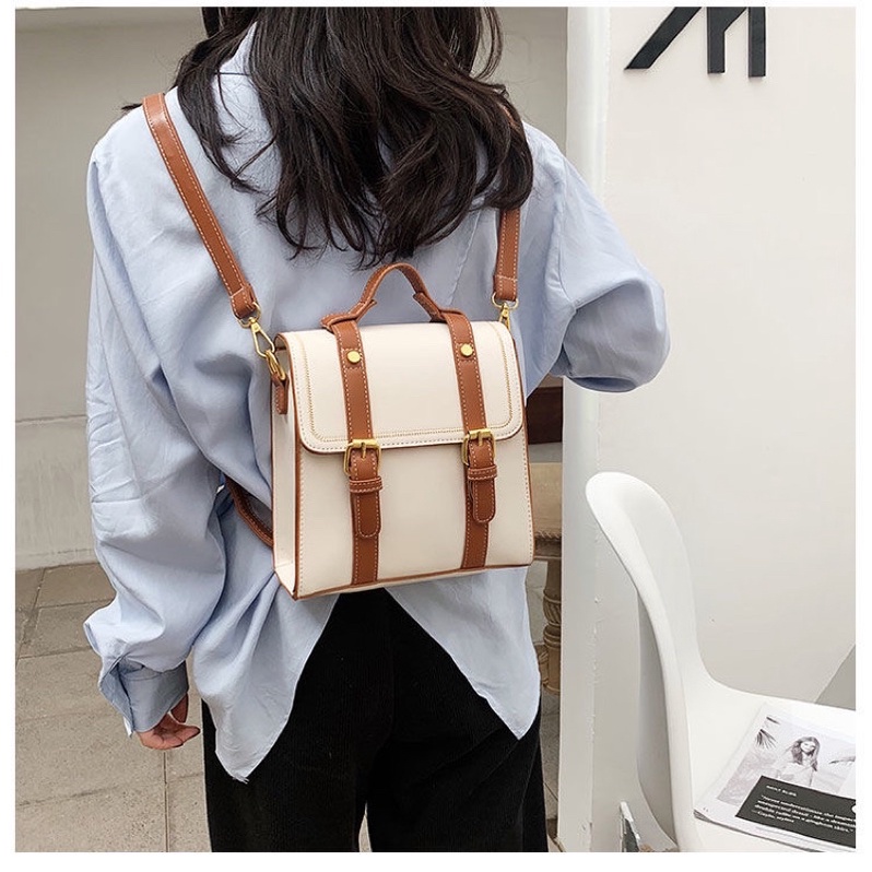 BALO DA BALO MINI THỜI TRANG NỮ VINTAGE BALO DA PU PHONG CÁCH HÀN QUỐC BALO ĐEO CHÉO ULZZANG