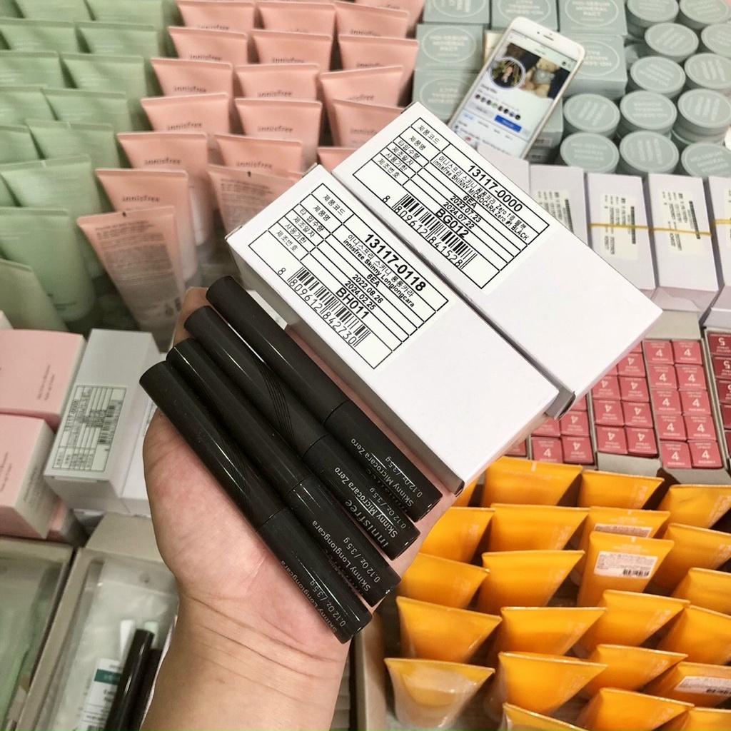 (BILL KOREA) Mascara INNISFREE Skinny Longlongcara và Microcara Zero 3,5g