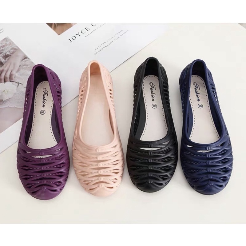 {HOT} GIÀY CHỐNG NƯỚC_ GIÀY BÚP BÊ NHỰA DẺO XINH XINH