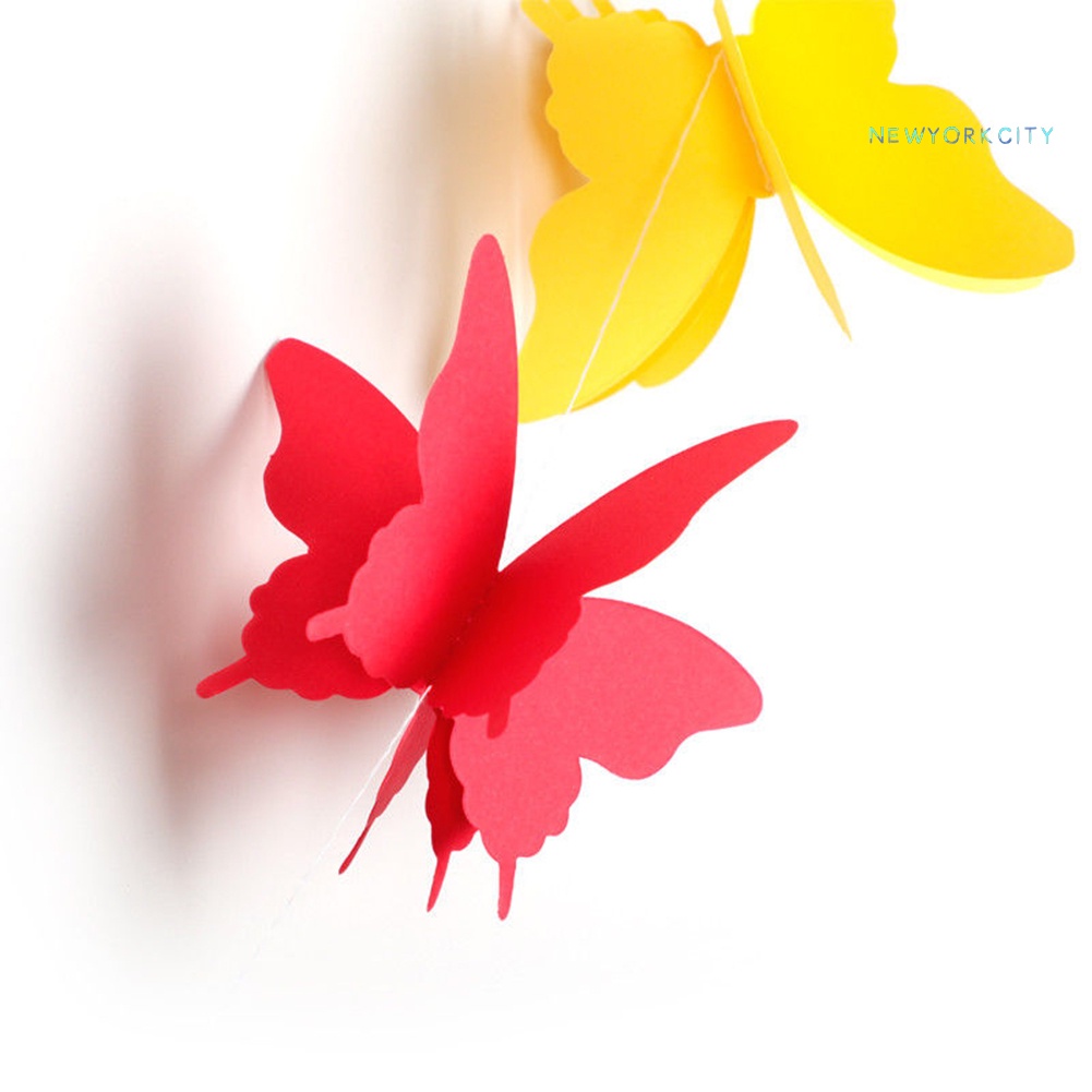 Dây Treo Trang Trí Hình Bướm NY-3D Bằng Giấy