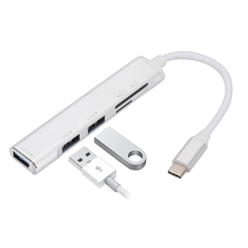 Bộ Chia Cổng USB 2.0 Type-C Đa Năng 5 Trong 1 Cho Laptop