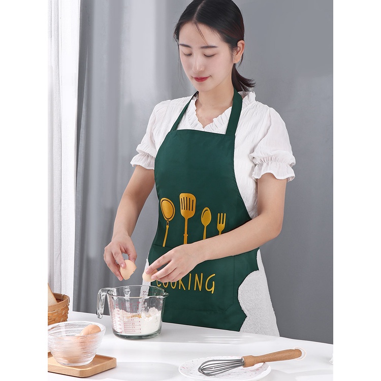Tạp Dề Chống Thấm Nước Mềm Mại Có Thể Điều Chỉnh Dùng Trong Nhà Bếp