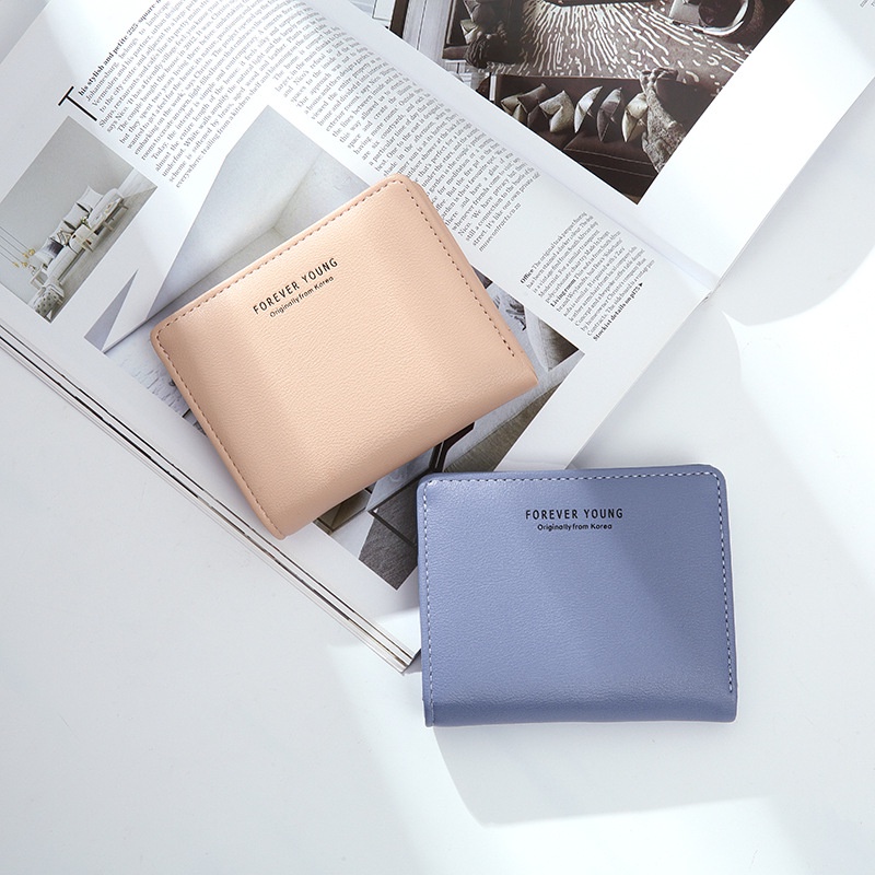 IELGY Ví Đựng Thẻ Nhiều Ngăn Đơn Giản Phong Cách Hàn Quốc Cho Nữ