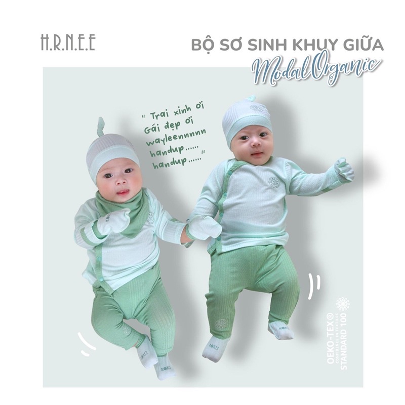 Set Mũ, bao tay, bao chân hrnee cho bé sơ sinh